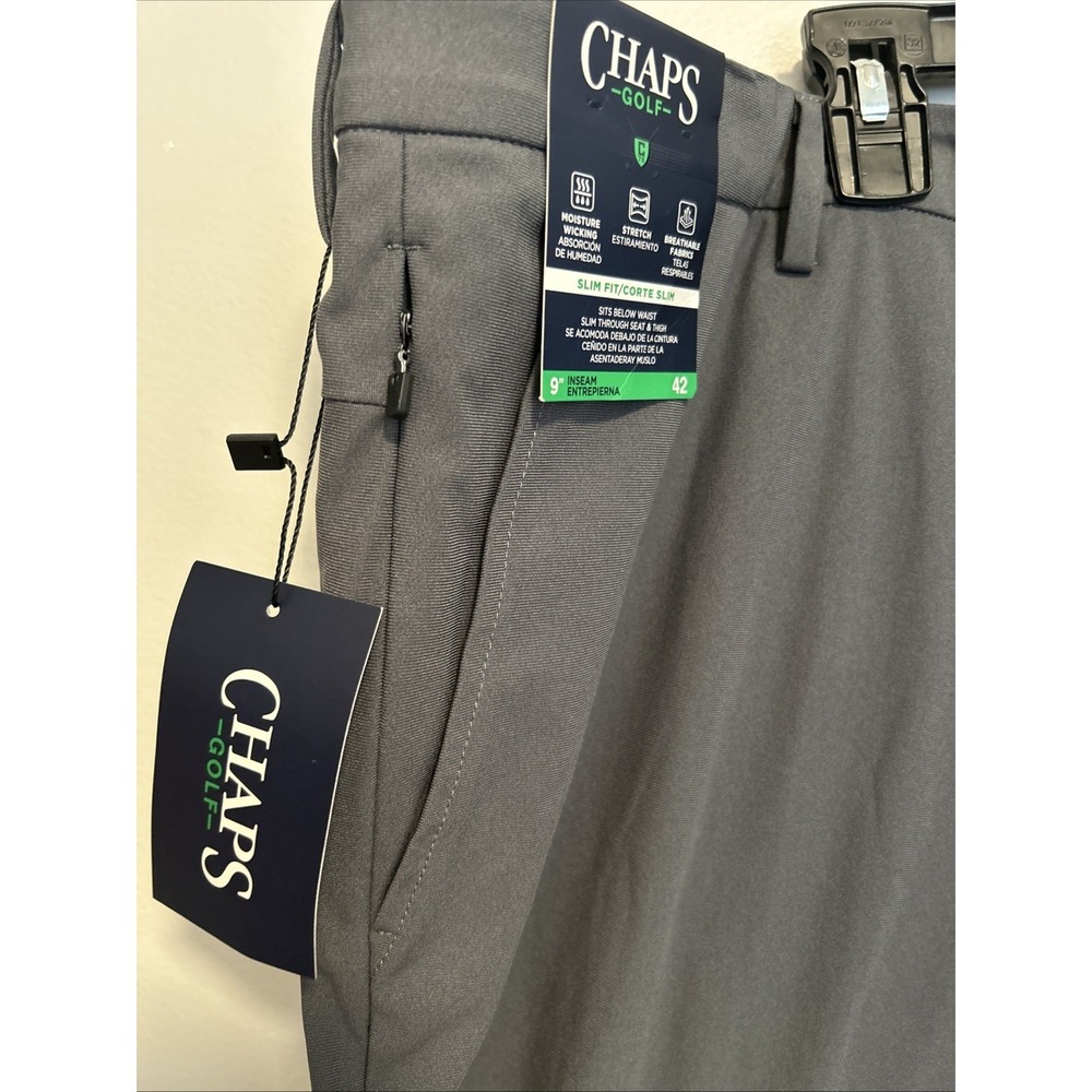 Men's Chaps Flat Front Stretch Walking Shorts Size 42 Golf, Vacation Ready - Picture 5 of 8